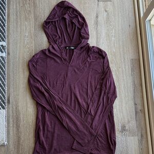 Travis Mathew Burgundy Hooded Top